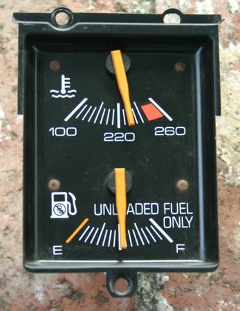 Pontiac Fiero Fuel & Water Temp Gauges GT V6 1