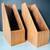 CB2 Walnut Wood Desktop Magazine File Organizers (Set of 2) 3 thumbnail