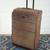SUITCASE on Wheels Pull Up Handle Travel Luggage Brown Soft Carry Bag 1 thumbnail