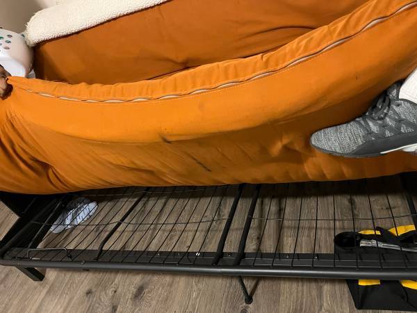 Orange Sofa Bed 1