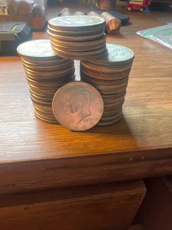 40% silver Kennedy half dollars 1