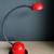 Vintage Red & Black Desk Lamp by Nuova Veneta Lumi Made in Italy 8 thumbnail