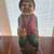 1940 Folk Art, drinking man sitting on wine barrel liquor safe 1 thumbnail