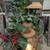 Decorated Wooden Lantern Lights up Sturdy Wooden Post & Base 3 thumbnail