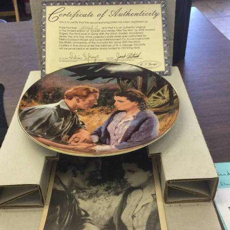 GONE WITH THE WIND COLLECTOR PLATES 1