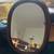 oval wooden framed mirror, heavy 1 thumbnail