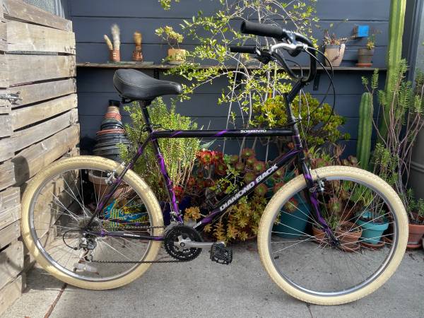 CLEAN purple n black diamond back townie mtb 1