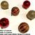 Set of 18 Red & Gold Metallic Xmas Tree Ornaments / Ball Decorations 1 thumbnail