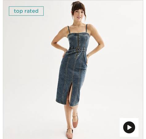 Brand new jeans dress 1