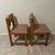 Vintage oak chairs set of 2 2 thumbnail