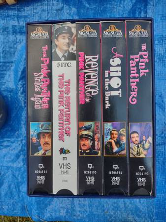 VHS 5 tapes Pink Panther Box Set 1