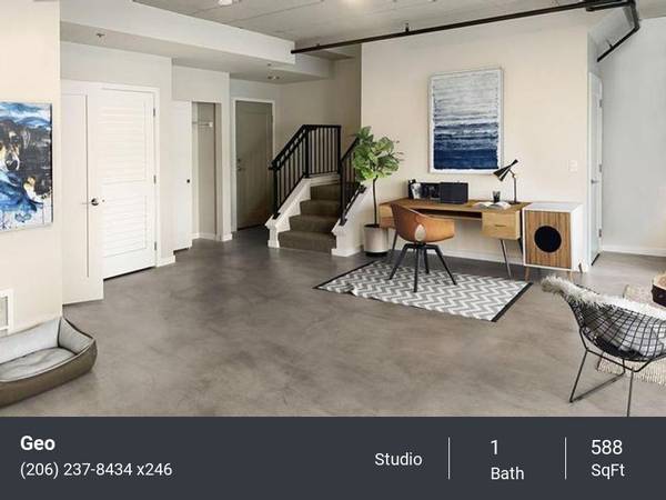 $1,717 / 588ft2 - Stunning Studio with Quartz Countertops & Rooftop Deck (Shoreline)63814789313411120