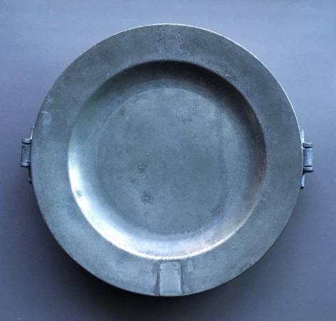 Made Between 1775-1820 Birch & Villers Pewter Hot Water Warming Plate 1