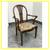 Antique Georgian Hepplewhite Style Floral Upholstered Mahogany Carver 3 thumbnail