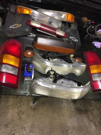 chevy silverado and gmc yukon lights and mudflaps etc. 1