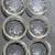 Set of 6 Vintage Etched Glass Rose Coasters 2 thumbnail