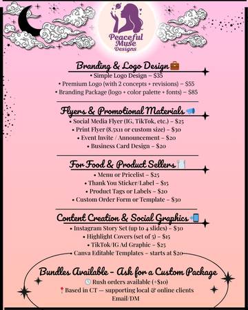 Affordable Graphic Design by a Local Creative! (Hartford)63873145501827120
