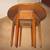 Vintage Round Table with Cane Trim. 3 thumbnail