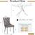 Modern 7 Piece Dining Set with Glass Table and Grey Velvet Chairs 6 thumbnail