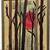 Crewell Needlework in Rustic Frame 27.5x33.5 in 1 thumbnail