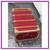 Early 20th Century Red Travel Trunk 8 thumbnail