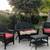 NEW!!  4 PIECE ( BLACK )  WICKER SET 6 thumbnail