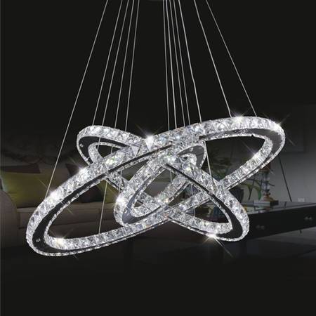 Modern LED Crystal Chandelier Pendant Lamp Flush Mount Ceiling Light 1