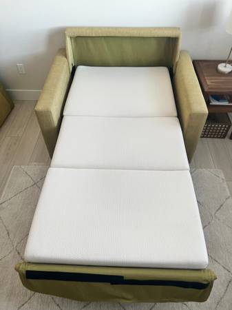 Sofá / cama plegable (tamaño individual) Crate and Barrel - $200 (Danville / San Ramon)63439887442433121