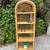 Boho Mid Century Wicker Bookshelf Book Shelf Arc Wall Unit Etagere 4 thumbnail