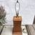 VTG 1988👉🏻Oak Base Table Brass Lamp w/3 “Candle” Bulbs Hummingbird 7 thumbnail