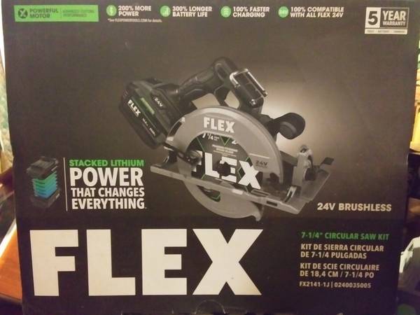 New Flex circular saw 10 ah kit 1