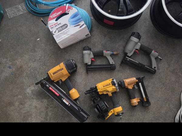 Bostitch/ DeWalt/ Porter-Cable pneumatic framing, roofing,brad, finish nailer- c 1