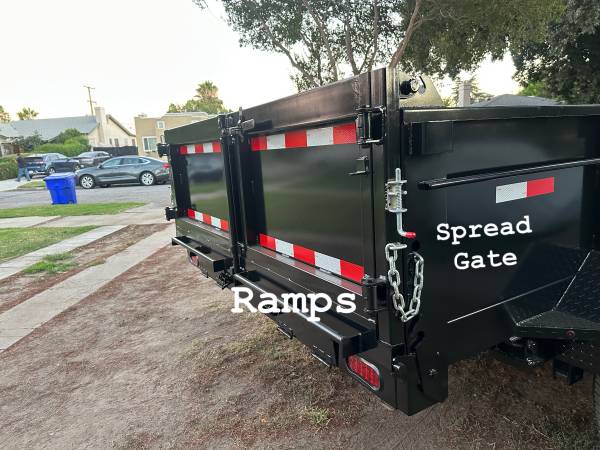Dump trailer 8:5X14X2 14000lb load concrete bobcats $9500 cash not fee - $8,995 (San Bernardino ca 210/215 fwy)63471428980995122