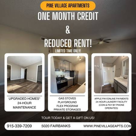 📢 HUGE SAVINGS! GET 1 MONTH FREE & REDUCED RENT! 1