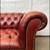 NewlyStunning Vintage Oxblood Tufted Leather Chesterfield English Sofa 6 thumbnail