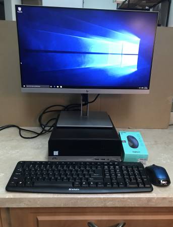 HP ProDesk Computer - HP 24" Monitor Keyboard & Mouse 1