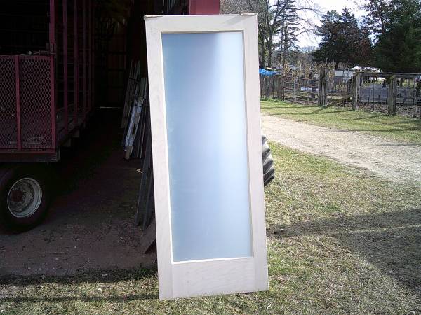 New 32" x 80" full lite Maple door slab 1