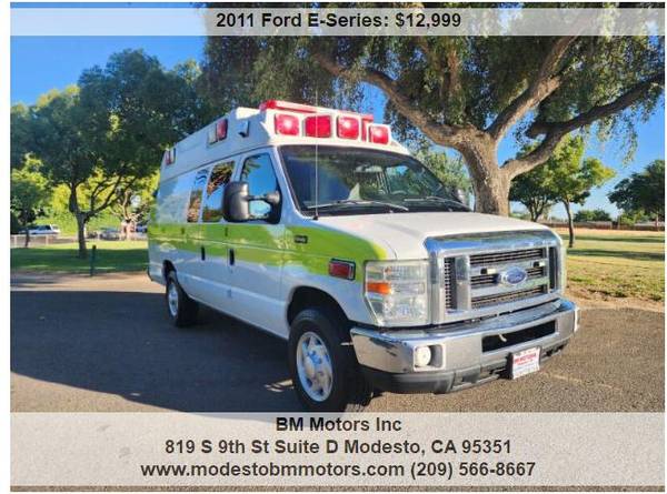 2011 FORD E-350 🔥🔥VEHÍCULO DE EMERGENCIAS DE LONGITUD EXTENDIDA🔥🔥 - $12,999 (Modesto)63612053269505121