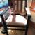 Craftsman Mission Oak Armchair Chair leather seat original arts crafts 2 thumbnail