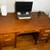 Vintage school teacher desk, solid hardwood, two towers, excellent condition 1 thumbnail