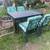 Black painted cast steel Hampton Bay patio dining set with 6 chairs 1 thumbnail