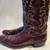 "JUSTIN" BROWN PATENT LEATHER WESTERN / COWBOY BOOTS - SIZE 13D 2 thumbnail