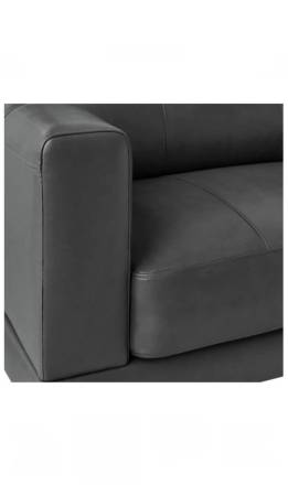 Hampton Loveseat in Fiero Charcoal (Genuine Leather) - $400 (Oxnard)62973883304449124