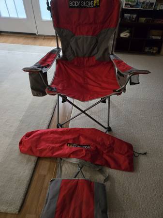 Red Bodyglove beach chair 1