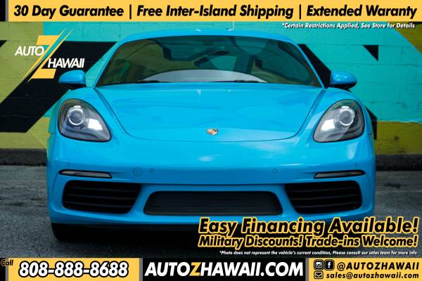 2018 Porsche 718 Cayman Coupe 2D [ Finance Available ] - $37,995 (609 waiakamilo road | www.autozhawaii.com)63617668087171123
