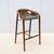 Italian Jean Philippe Nuel for Saintluc & Amura Hamac Walnut Barstool 1 thumbnail