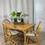 Solid Wood Dining Table With 4 Spindle Back Chairs 1 thumbnail