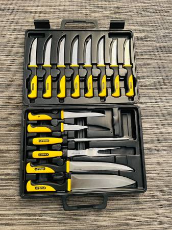Stanley 15pc Fishing/Camping knife set- NEW!! 1