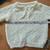 Handknit Yellow Baby Sweater 12” x 11.5” Handmade 1 thumbnail