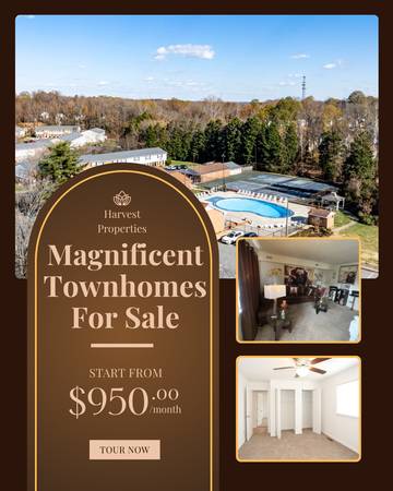 $950 / 1br - 🍁 New Home for the Fall 🍁 (Greensboro)64027445088899120